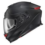 ScorpionEXO Eclipse Full Face Motorcycle Helmet with Pinlock Ready Shield - Bluetooth Ready Speaker Pockets Apex Series Solid (Matte Black - Large)