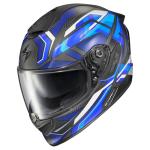 ScorpionEXO ST1400 EVO Carbon Fiber Full Face Sport Touring Street Motorcycle Helmet - Bluetooth Ready Speaker Pockets DOT ECE Hex (Matte Blue - X-Large)