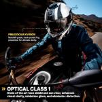 ScorpionEXO Eclipse Full Face Motorcycle Helmet with Pinlock Ready Shield - Bluetooth Ready Speaker Pockets Apex Series Solid (Matte Black - Large)