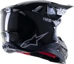 Alpinestars 8300323-1188-L: Supertech S-M10 Solid Helmet Black Glossy/Carbon Lg