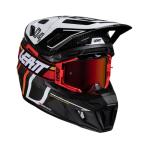 Leatt Helmet Kit Moto 9.5 Carbon/White V25 (Carbon/White, M 57-58cm)