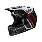 Leatt Helmet Kit Moto 9.5 Carbon/White V25 (Carbon/White, M 57-58cm)