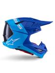 Alpinestars Supertech M10 Flood Helmet L, Met Blue/Med Blue/Black Carbon Matt & Glossy