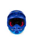 Alpinestars Supertech M10 Flood Helmet L, Met Blue/Med Blue/Black Carbon Matt & Glossy