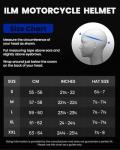 ILM Carbon Fiber Motorcycle Helmets Full Face Racing Helmet for Adult DOT ECE Cascos para Motos MF577P (3K Carbon Black,L)