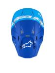 Alpinestars Supertech M10 Flood Helmet L, Met Blue/Med Blue/Black Carbon Matt & Glossy
