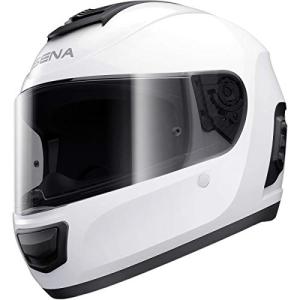 Sena Momentum INC Full Face Street Motorcyle Helmets - Glossy White Medium
