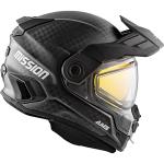 CKX Mission Full Face Helmet - Carbon Solid Electric Double Shield