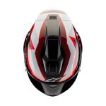 Alpinestars Supertech R10 Team Helmet, XL, Black/Carbon Red/White Glossy