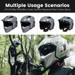 ILM Open Face Motorcycle 3/4 Half Helmets Vintage Retro Moped ATV Cruiser DOT