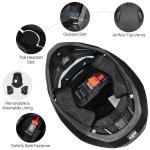 ILM Open Face Motorcycle 3/4 Half Helmets Vintage Retro Moped ATV Cruiser DOT