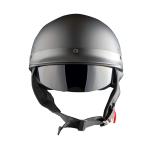DOT 1Storm Motorcycle Half Face Helmet Mopeds Scooter Inner Visor Matt Black