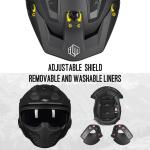 ILM Open Face 3/4 Motorcycle Half Helmet for Moped ATV Cruiser Scooter DOT