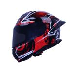 Full Face Motorcycle Red Helmets DOT Street Bike Racing with tinted Visor