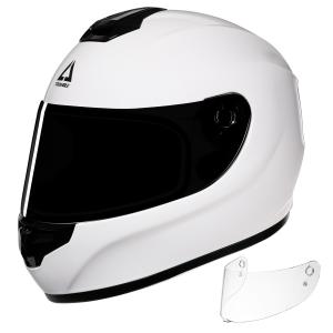 TRIANGLE Motorcycle Helmets Full Face for Adult with Tinted and Clear Visor