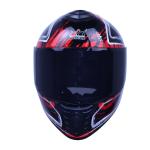Full Face Motorcycle Red Helmets DOT Street Bike Racing with tinted Visor