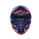 Full Face Motorcycle Red Helmets DOT Street Bike Racing with tinted Visor