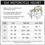 ILM Open Face 3/4 Motorcycle Half Helmet for Moped ATV UTV Cruiser Scooter DOT