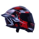 Full Face Motorcycle Red Helmets DOT Street Bike Racing with tinted Visor