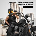 TRUSTERTHEE Motorcycle Half Helmets with Face Shield German Style Motorcycle new