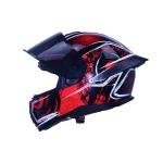 Full Face Motorcycle Red Helmets DOT Street Bike Racing with tinted Visor
