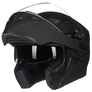 ILM Flip up Modular Full Face Motorcycle Helmet Dual Visors 6 Color with LED DOT