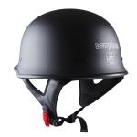DOT 1Storm Motorcycle Half Face Helmet Mopeds Scooter Novelty German Matt Black