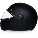 Daytona Retro DOT Approved Dull Black Full Face Motorcycle Helmet R1-B