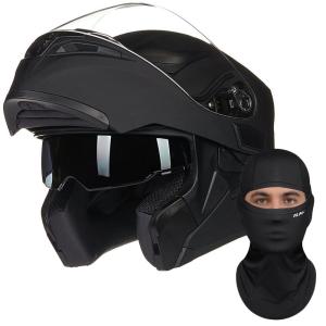 ILM Face Mask+Dual Visor Flip up Motorcycle Modular Full Face Helmet DOT 902