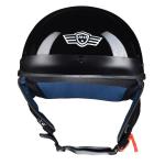 AHR DOT Approved Motorcycle Half Helmet Chopper Cruiser Scooter ABS Shell S-XL
