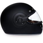 Daytona Retro DOT Approved Dull Black Full Face Motorcycle Helmet R1-B