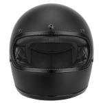 NEW DOT Vintage Retro Full Face Motorcycle Helmet S/M/L/XL/XXL Matte Black