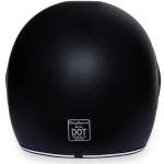 Daytona Retro DOT Approved Dull Black Full Face Motorcycle Helmet R1-B