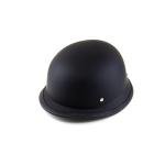 DOT Low Profile German Novelty Flat Black Motorcycle Half Helmet Cruiser Chopper