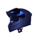 shamofeng Motorcycle Full Face Dual Visor Flip Up Helmet DOT Approved BMX MX ATV