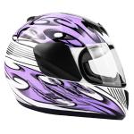 Large Kids Youth Full Face Purple Motorcycle Helmet FACTORY SECOND