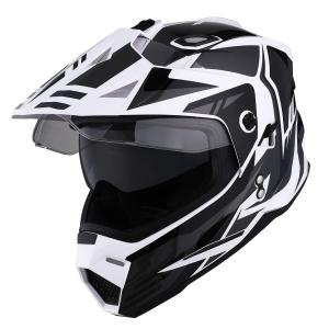 1Storm Youth Kids Dual Sport Dual Visor Motorcycle Motocross Full Face Helmet