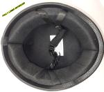 RED GERMAN HELMET  LOW PROFILE BIKER MOTORCYCLE NOVELTY HELMET