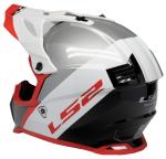 LS2 Offroad Gate Launch Full Face MX Motorcycle Helmet White/Red/Black S-3XL