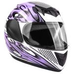 Large Kids Youth Full Face Purple Motorcycle Helmet FACTORY SECOND