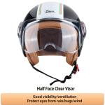 BEON Retro Half Face Motorcycle Helmet - DOT Approved