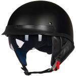 ILM Half Helmet Motorcycle Open Face Sun Visor Quick Release Buckle DOT 205V