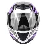 Large Kids Youth Full Face Purple Motorcycle Helmet FACTORY SECOND