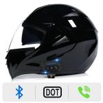 FRBRK Motorcycle Bluetooth Modular Helmet DOT Approved Dual Visor Full Face F