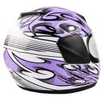 Large Kids Youth Full Face Purple Motorcycle Helmet FACTORY SECOND