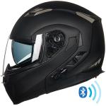 ILM Bluetooth Integrated Motorcycle Modular Helmet Flip Up Full Face IntercomDOT