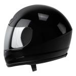 Motorcycle DOT Adult Mirror Shield Gloss Black Full Face Street Helmet S M L XL