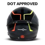 DOT Motorcycle Helmet Full Face Dual Visor + Bluetooth Headset Intercom + Gloves