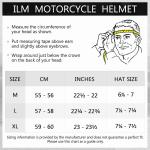 ILM Bluetooth Integrated Motorcycle Modular Helmet Flip Up Full Face IntercomDOT