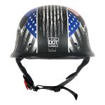 1Storm Novelty Motorcycle Half Face Helmet German Style HKY602  + Black Goggle